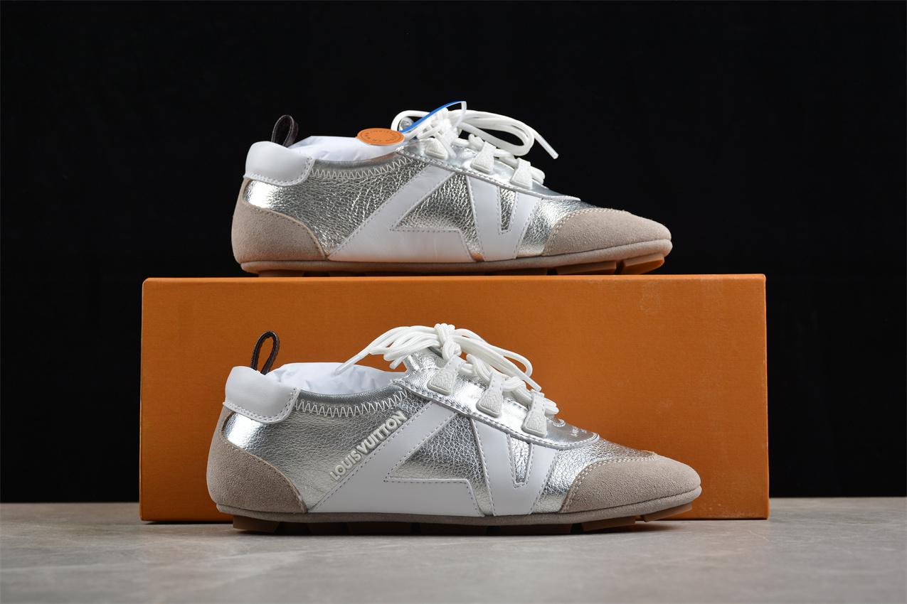 Louis Vuitton SneaKerina "Silver/Beige/White" фото № 9