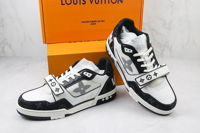 Louis Vuitton LV Trainer 2021 Low "White Signature/Black Monogram" фото № 9