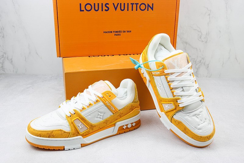 Louis Vuitton LV Trainer 2021 Low "Monogram Yellow/White" фото № 7