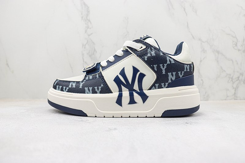 New York Yankees x MLB Chunky Liner Mid "Off White/Dark Blue/Monogram" фото № 2