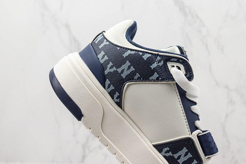 New York Yankees x MLB Chunky Liner Mid "Off White/Dark Blue/Monogram" фото № 3