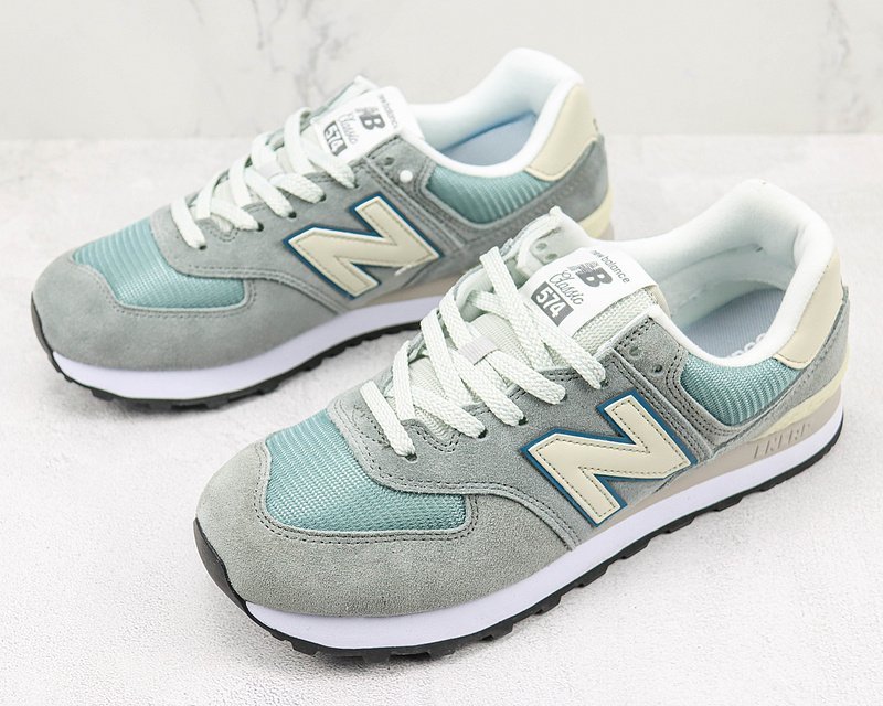 New Balance 574 "Grey/Haze Blue/Cream" фото № 5