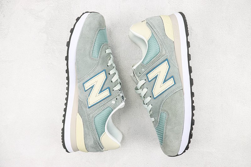 New Balance 574 "Grey/Haze Blue/Cream" фото № 7