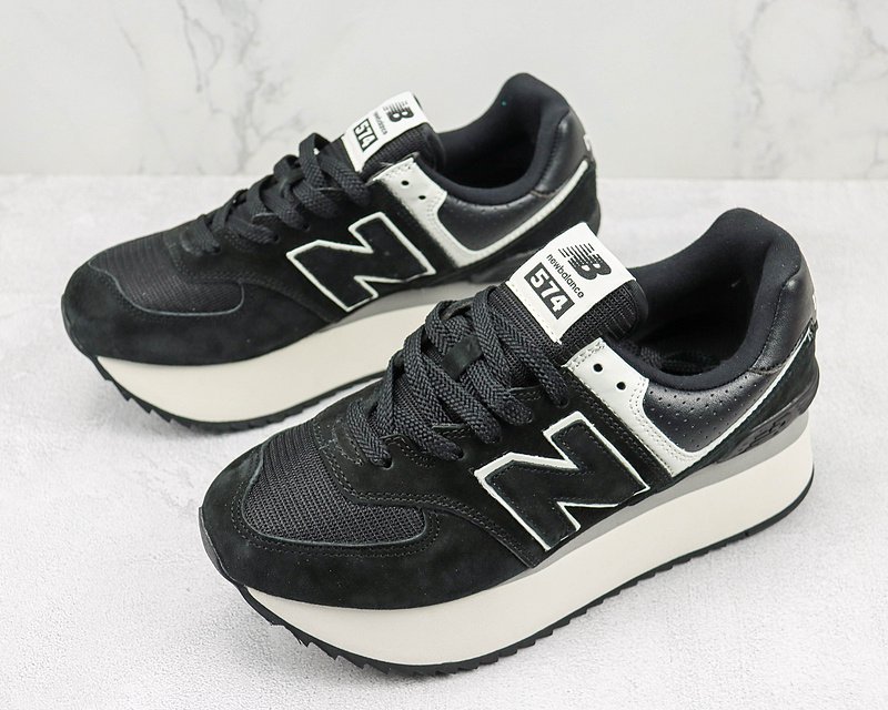 New Balance 574+ WL574ZAB "Black" фото № 5