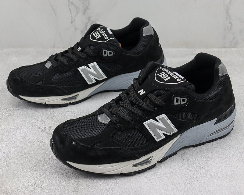 New Balance 991 "Black/Silver" фото № 5