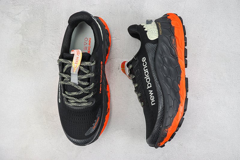New Balance Fresh Foam X More Trail V3 "Black/Orange/White" фото № 6