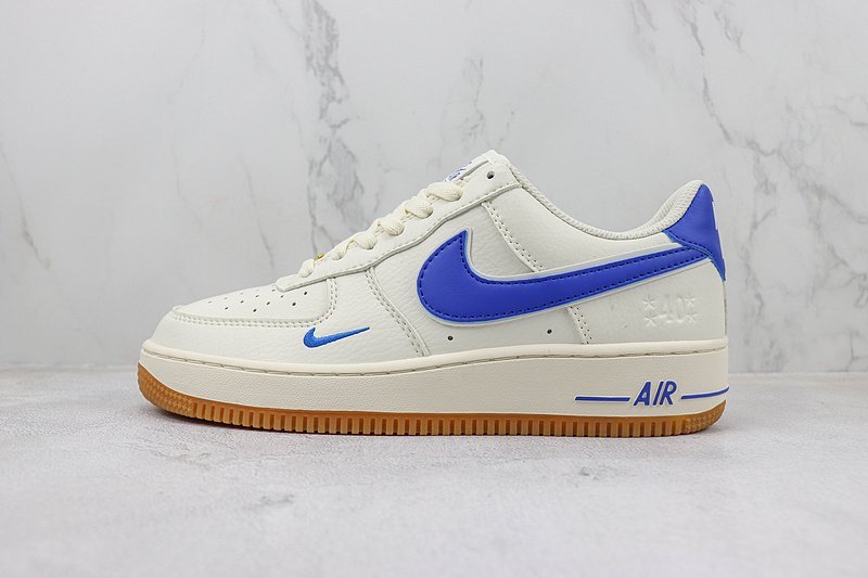 Nike Air Force 1 Low 40th Anniversary "Off White/Sapphire Blue" фото № 2