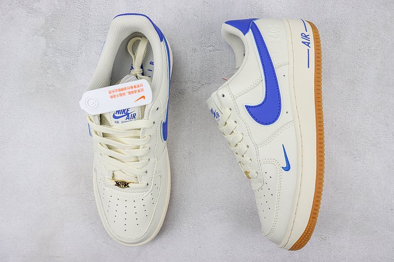 Nike Air Force 1 Low 40th Anniversary "Off White/Sapphire Blue" фото № 7