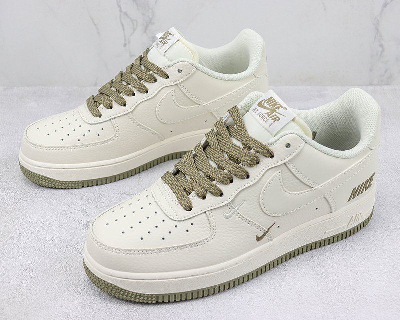 Nike Air Force 1 Low "Off White/Green Logo" фото № 5