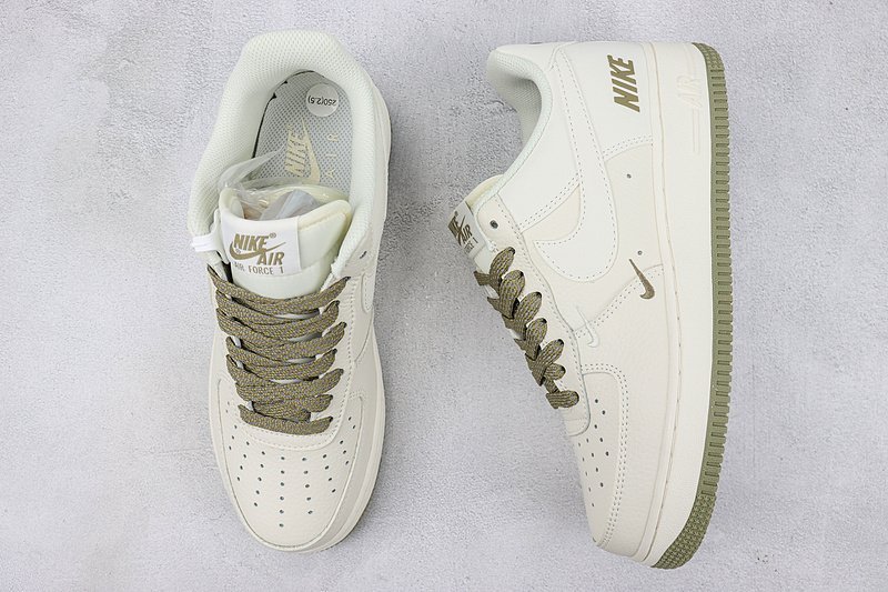 Nike Air Force 1 Low "Off White/Green Logo" фото № 7