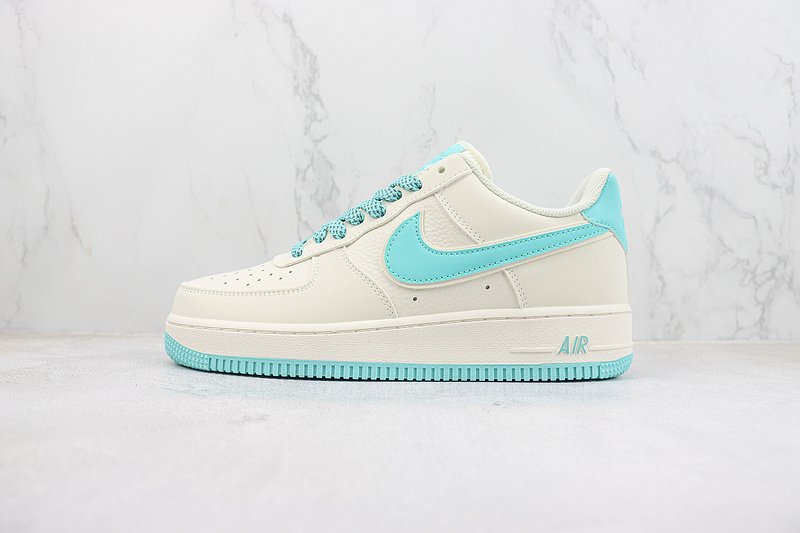 Nike Air Force 1 Low "Off White/Cyan Blue" фото № 2