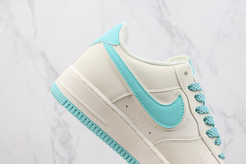 Nike Air Force 1 Low "Off White/Cyan Blue" фото № 3