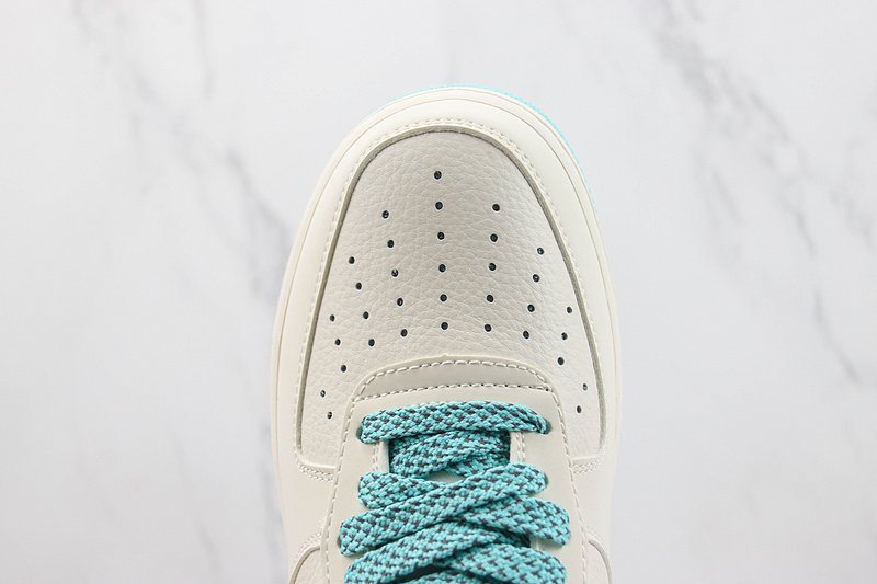 Nike Air Force 1 Low "Off White/Cyan Blue" фото № 4