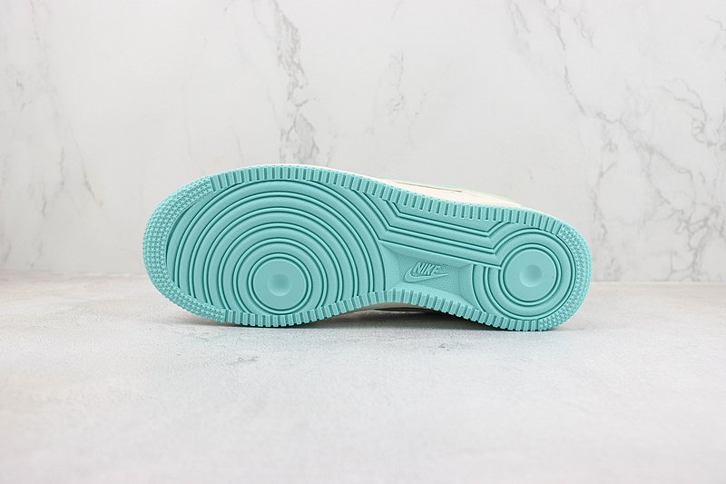 Nike Air Force 1 Low "Off White/Cyan Blue" фото № 8