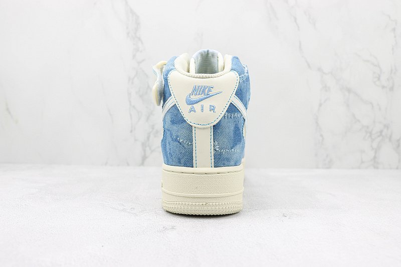 Nike Air Force 1 Mid "Denim Hole Silk" фото № 9