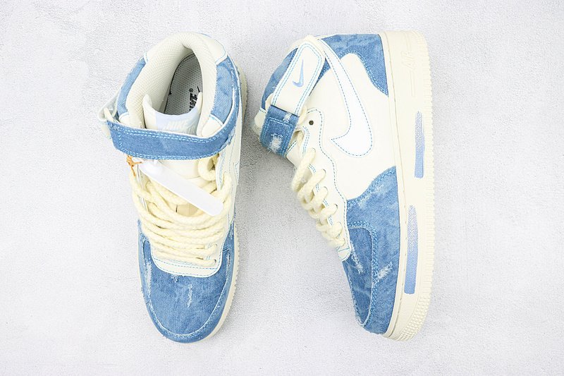 Nike Air Force 1 Mid "Denim Hole Silk" фото № 6
