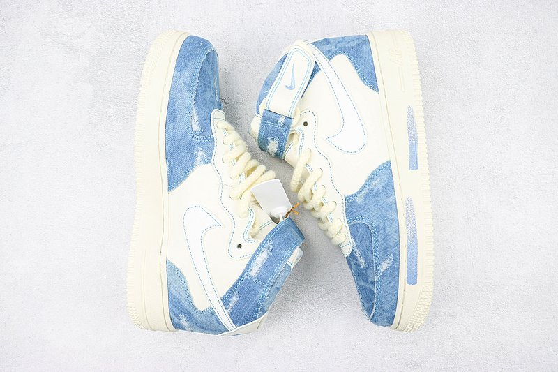 Nike Air Force 1 Mid "Denim Hole Silk" фото № 7