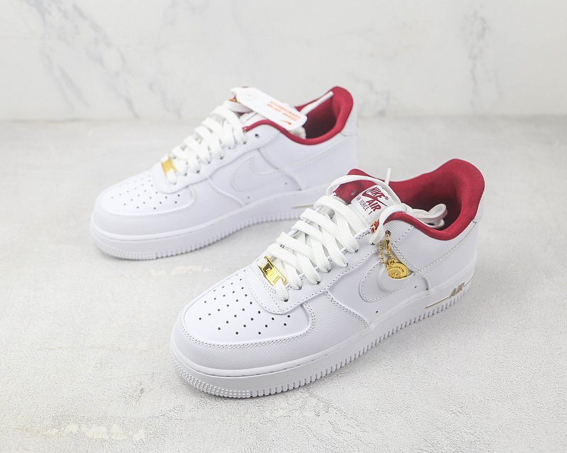 Nike Air Force 1 Low "Just Do It/White/Red" фото № 5