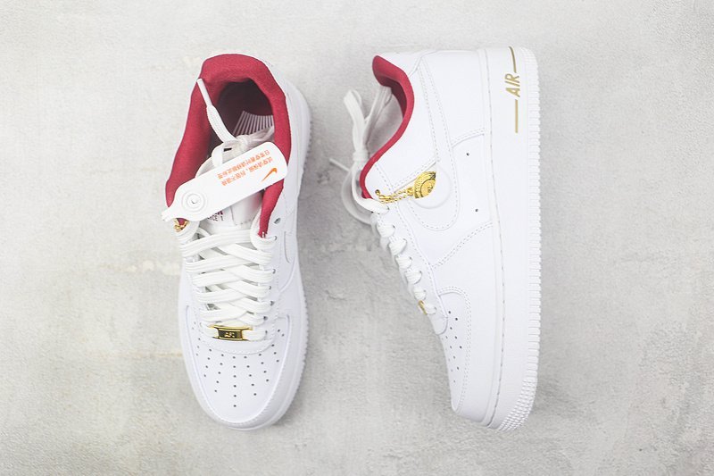 Nike Air Force 1 Low "Just Do It/White/Red" фото № 7