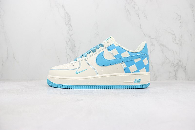Nike Air Force 1 Low "Blue Checkers/Ivory" фото № 2