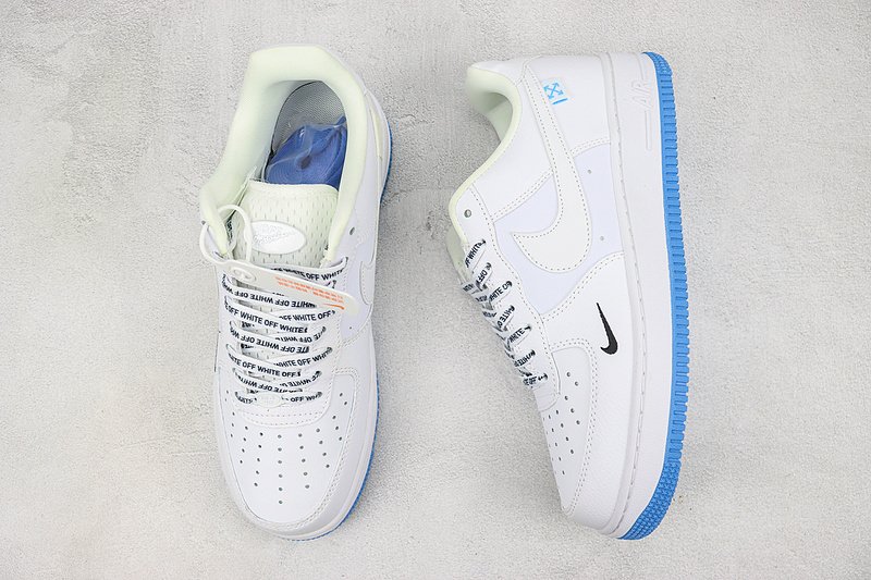 Off-White x Nike Air Force 1 Low "White/Sky Blue" фото № 6
