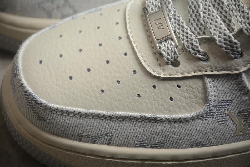 Louis Vuitton x Nike Air Force 1 "Silver Moon" фото № 3