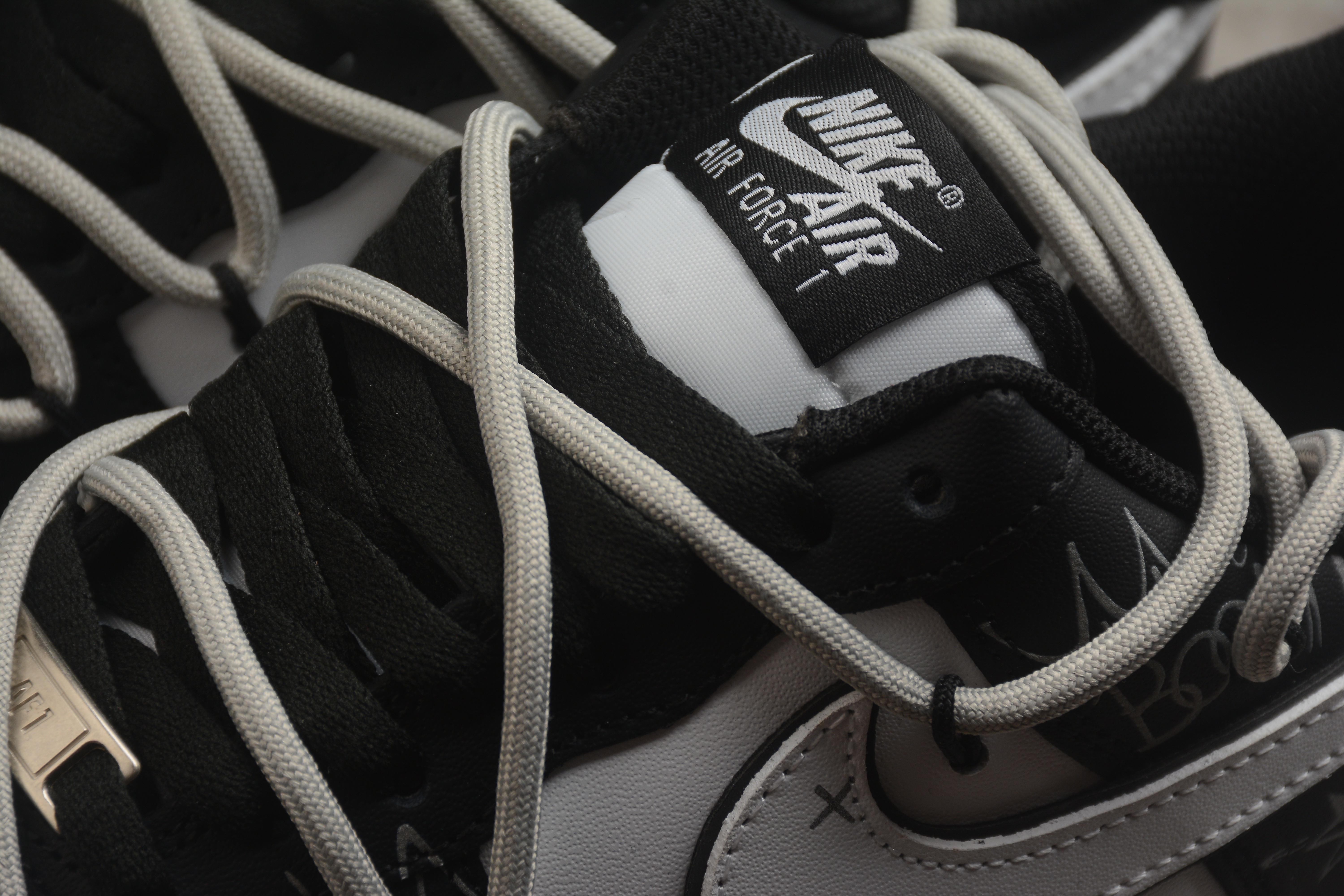 Nike Air Force 1 Low "White/Grey/Black" фото № 8