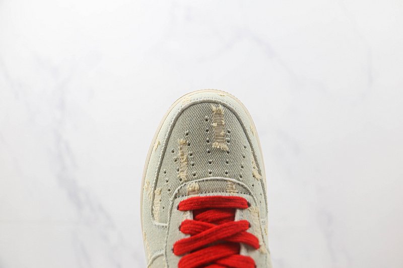 Levi's x Nike Air Force 1 Low "Denim Blue/Red" фото № 4