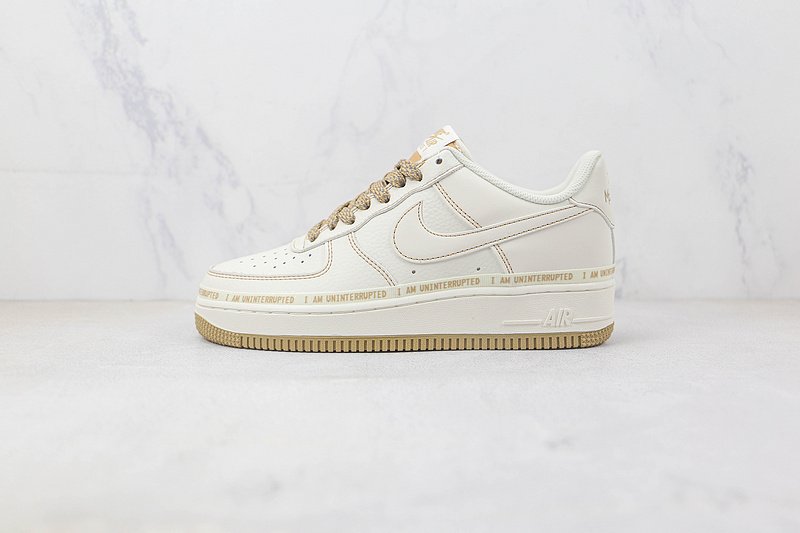 Uninterrupted x Nike Air Force 1 "MORE THAN/Khaki Signature Graffiti" фото № 2