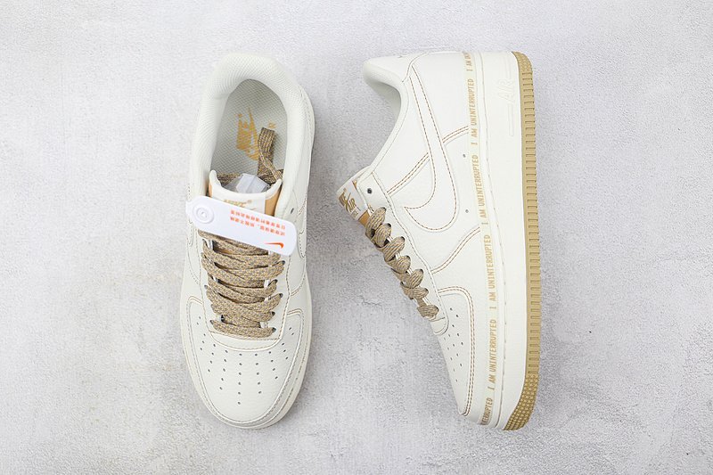 Uninterrupted x Nike Air Force 1 "MORE THAN/Khaki Signature Graffiti" фото № 7
