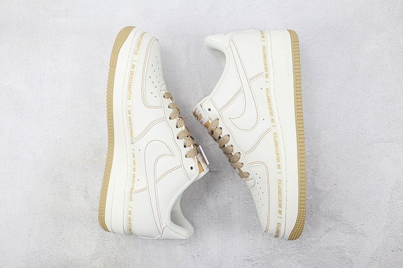 Uninterrupted x Nike Air Force 1 "MORE THAN/Khaki Signature Graffiti" фото № 6