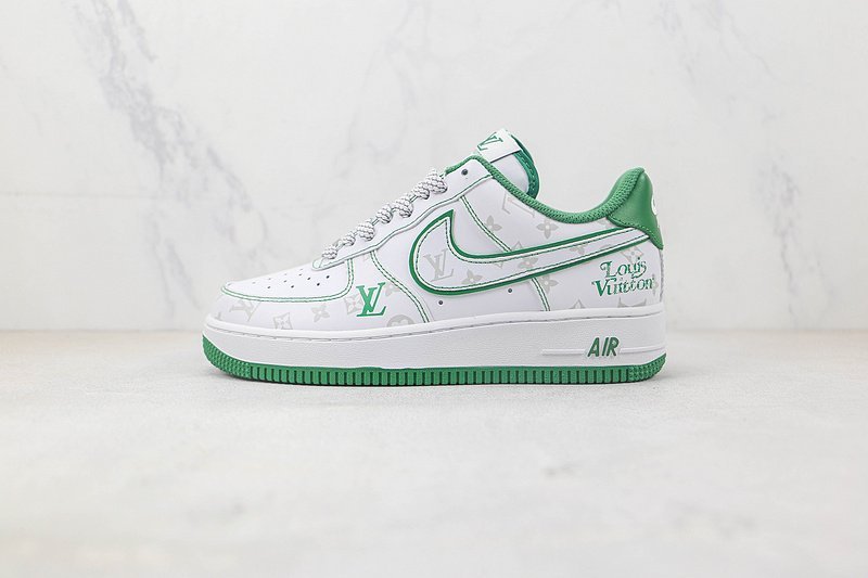 Louis Vuitton x Nike Air Force 1 Low "Green/White/Grey" фото № 2