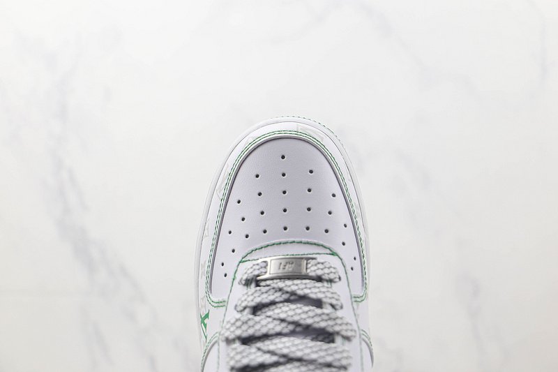 Louis Vuitton x Nike Air Force 1 Low "Green/White/Grey" фото № 4