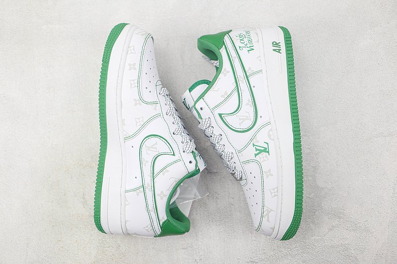 Louis Vuitton x Nike Air Force 1 Low "Green/White/Grey" фото № 6
