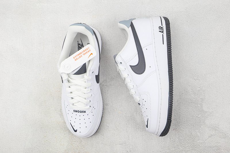 Nike Air Force 1 Low "White/Black/Mini Swoosh" фото № 7