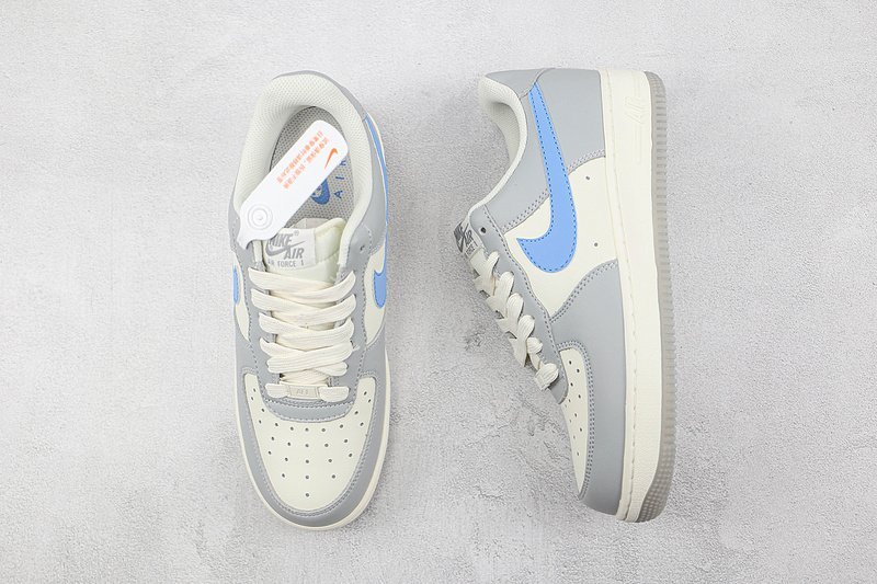 Nike Air Force 1 Low "Light Grey/Blue/White" фото № 7