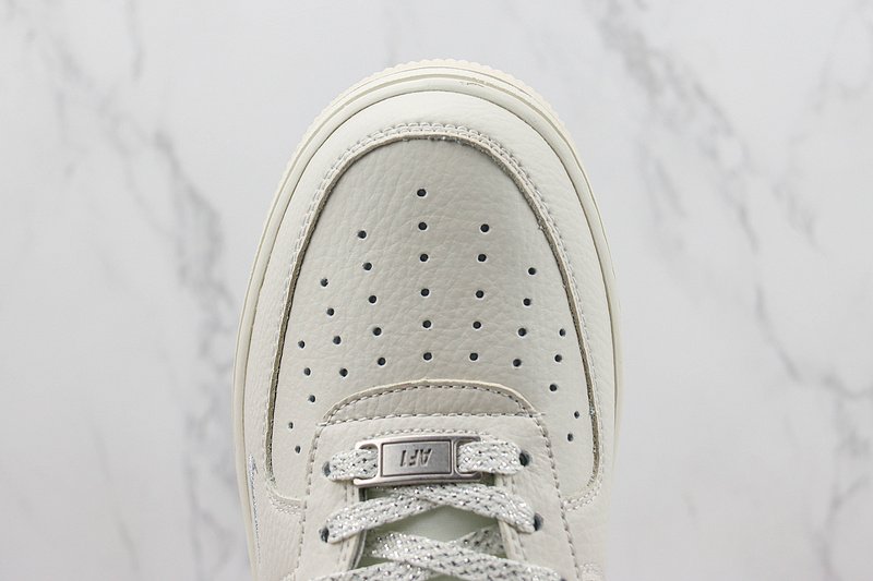 Nike Air Force 1 Low "White/Black/Sliver" фото № 4