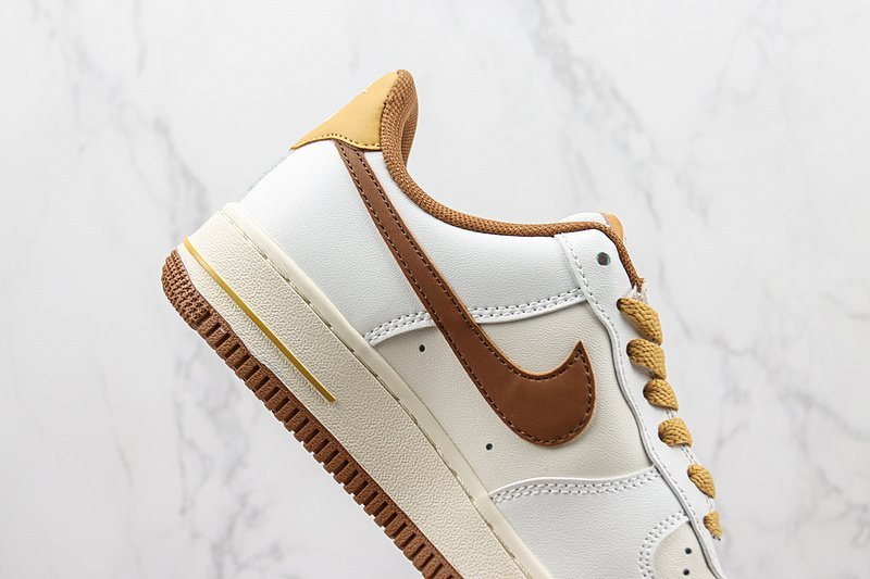 Nike Air Force 1 Low "White/Brown/Sand Brown/Orange" фото № 3