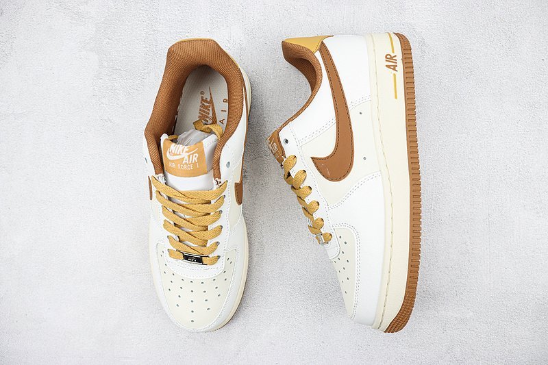 Nike Air Force 1 Low "White/Brown/Sand Brown/Orange" фото № 7