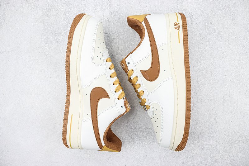 Nike Air Force 1 Low "White/Brown/Sand Brown/Orange" фото № 6