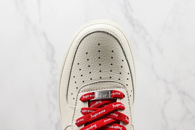 Supreme x Nike Air Force 1 Low "Beige/Red" фото № 4