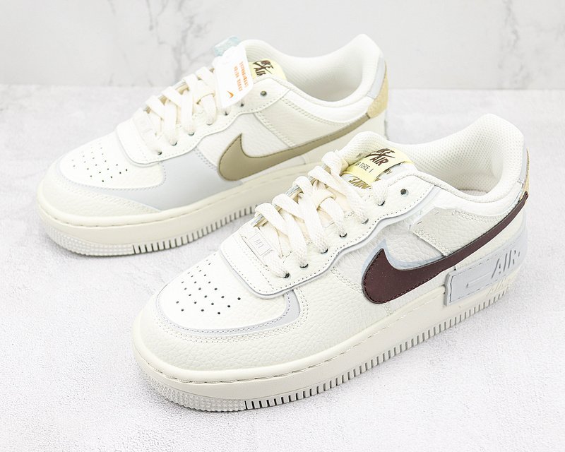 Nike Air Force 1 Low Shadow "Snakeskin/Brown/White" фото № 5