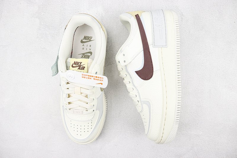 Nike Air Force 1 Low Shadow "Snakeskin/Brown/White" фото № 6