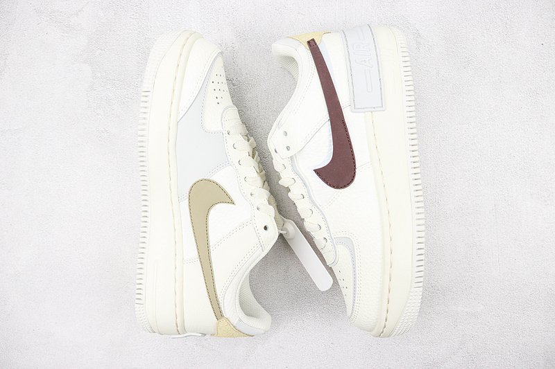 Nike Air Force 1 Low Shadow "Snakeskin/Brown/White" фото № 7