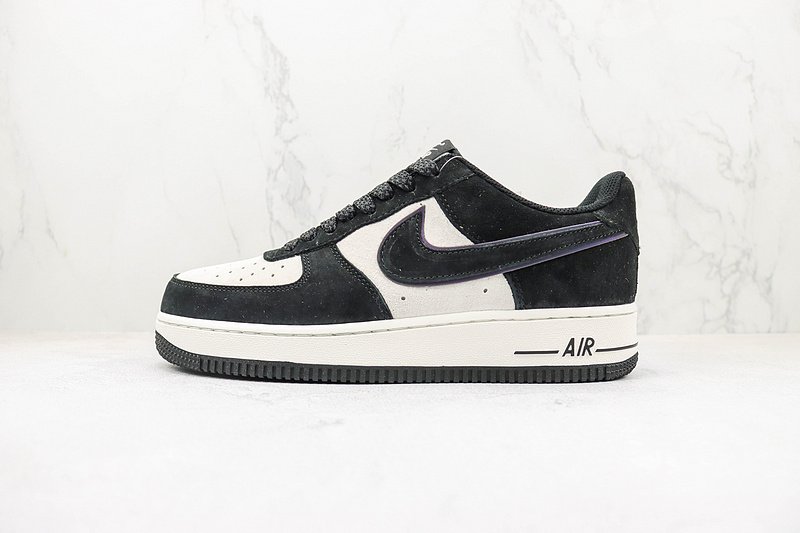 Nike Air Force 1 Low "Suede Black/White/Reflective" фото № 2