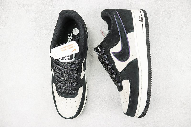 Nike Air Force 1 Low "Suede Black/White/Reflective" фото № 6
