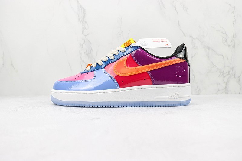 Undefeated x Air Force 1 Low "Varnished Blue/Red/Purple" фото № 2