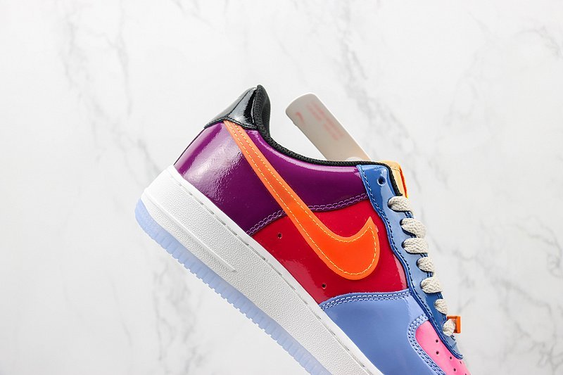 Undefeated x Air Force 1 Low "Varnished Blue/Red/Purple" фото № 3