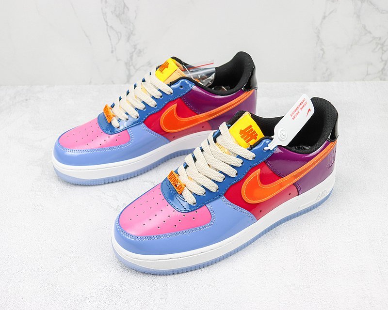 Undefeated x Air Force 1 Low "Varnished Blue/Red/Purple" фото № 5