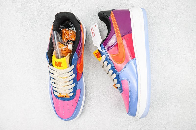Undefeated x Air Force 1 Low "Varnished Blue/Red/Purple" фото № 6